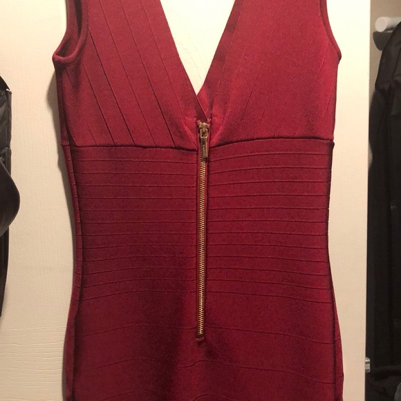 Bebe red bandeau dress - Picture 3 of 3